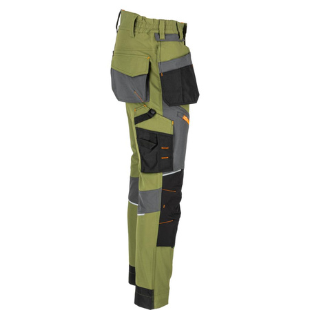Spodnie robocze do pasa Stretch Lahti Pro zielone, rozmiar M