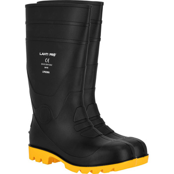 Kalosze ochronne wysokie bez podnoska Lahti Pro czarne, rozmiar 47