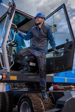 Spodnie robocze jeansowe ze wzmocnieniem Lahti Pro granatowe, rozmiar 3XL