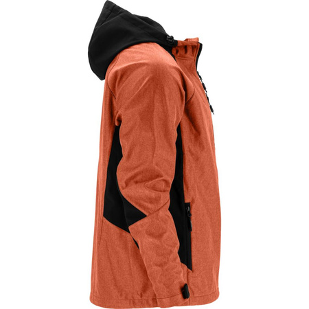 Kurtka Soft-shell z kapturem L4094906 Lahti Pro ceglasto-czarna, rozmiar 3XL