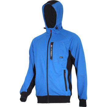 Bluza z kapturem na suwak Lahti Pro niebieska, rozmiar L