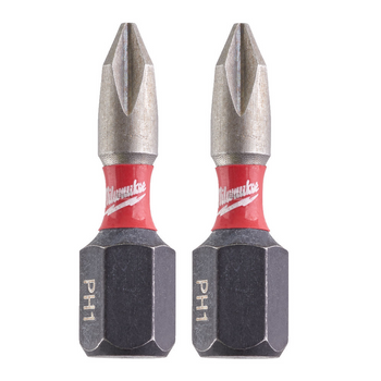 Bity udarowe Milwaukee  Shockwave Impact PH1 25mm - 2 sztuki