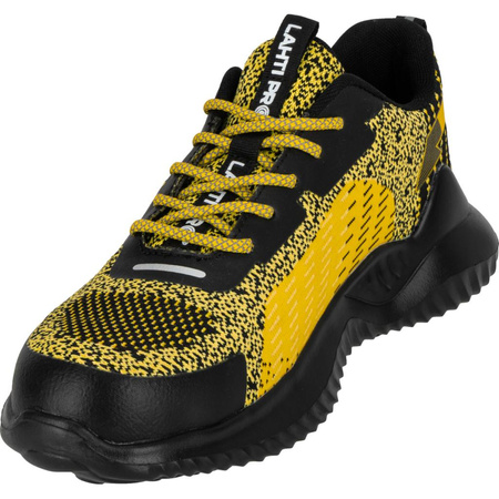 Półbuty robocze z dzianiny SBO FO Lahti Pro L3044442 żółto- czarne, rozmiar 42