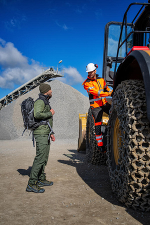 Kurtka zimowa 3w1 z odpinaną podpinką Lahti Pro zielono-czarna, rozmiar M