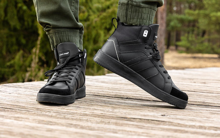 Trzewiki skórzane za kostkę Lahti Pro L3012945 czarne, rozmiar 45