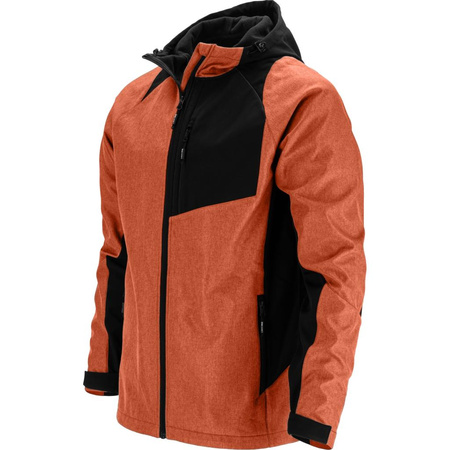Kurtka Soft-shell z kapturem L4094906 Lahti Pro ceglasto-czarna, rozmiar 3XL
