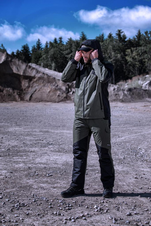 Półbuty robocze wodoodporne S2 SRC podnosek kompozytowy Lahti Pro moro, rozmiar 44