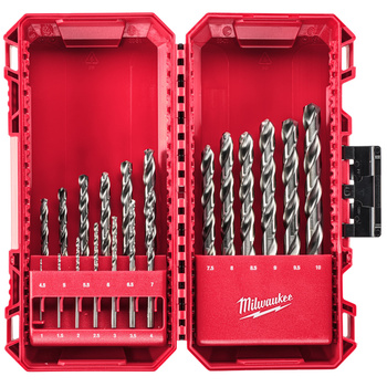 Zestaw wierteł do metalu HSS-G (1-10mm) 19szt. Milwaukee 4932493869