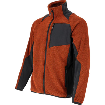 Bluza zapinana na suwak L4015301 Lahti Pro ceglasto-czarna, rozmiar S