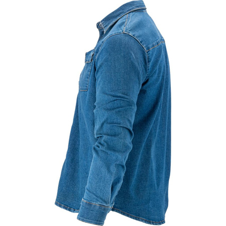 Koszula jeansowa Lahti Pro niebieska, rozmiar S