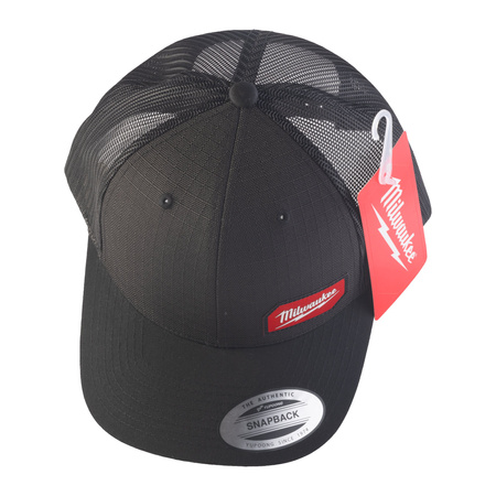 Czapka z daszkiem z siatką trucker czarna Milwaukee 4932493107