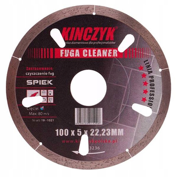 Kinczyk 19-1021 Tarcza do czyszczenia fug 100 x 5 x 22,23 mm