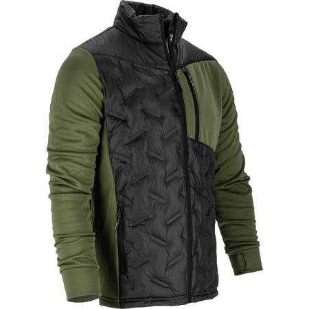 Bluza ocieplana pikowana Lahti Pro zielono-czarna, rozmiar L