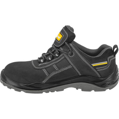 Półbuty nubuk SRC S3 czarno - żółte 47