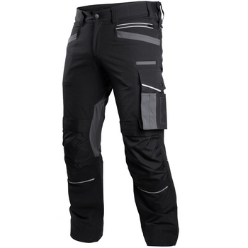 Spodnie robocze Stalco Stretch Line czarne, rozmiar XL