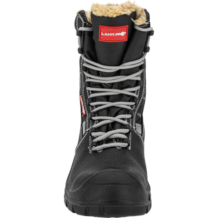 Trzewiki robocze ocieplane skóra wysokie S3 Lahti Pro czarne, rozmiar 40