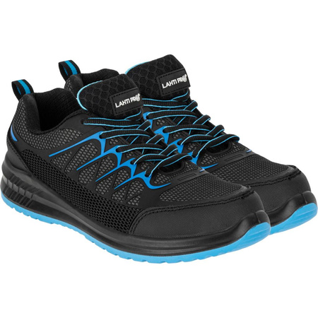 Półbuty robocze S1P SRC podnosek stalowy Lahti Pro czarno-niebieskie, rozmiar 41