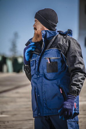 Kurtka zimowa ocieplana LPKZ1M Lahti Pro niebieska, rozmiar M