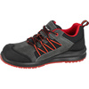 Półbuty robocze zamszowe z podnoskiem kompozytowym ESD S1 SRC Lahti Pro grafitowo-czerwone, rozmiar 47