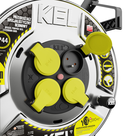 KEL Przedłużacz bębnowy, specjalistyczny, Heavy Duty 3X2,5/H05RR-F 30 m