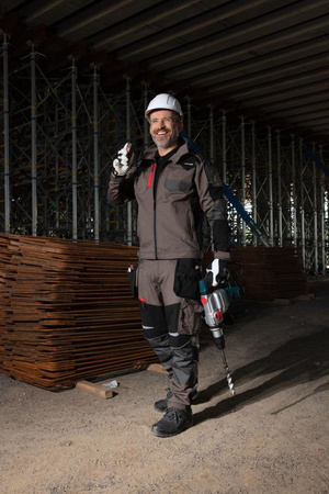 Bluza robocza ochronna Lahti Pro khaki-czarny, rozmiar XL