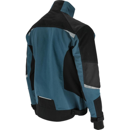 Bluza robocza Slim-Fit stretch Lahti Pro turkusowa, rozmiar XL