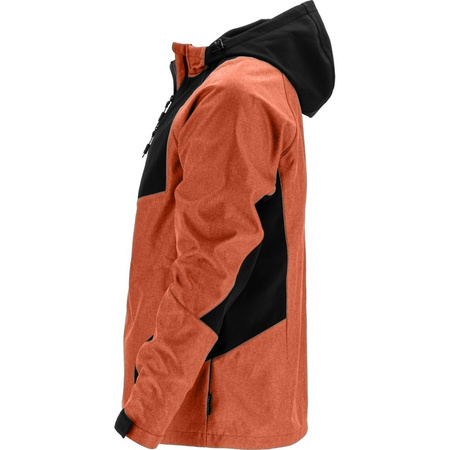 Kurtka Soft-shell z kapturem L4094904 Lahti Pro ceglasto-czarna, rozmiar XL