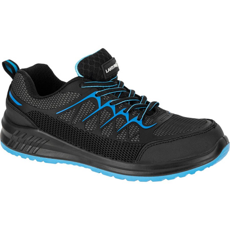 Półbuty robocze S1P SRC podnosek stalowy Lahti Pro czarno-niebieskie, rozmiar 42