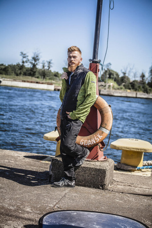 Spodnie bojówki Slim Fit Lahti Pro czarne rozmiar S
