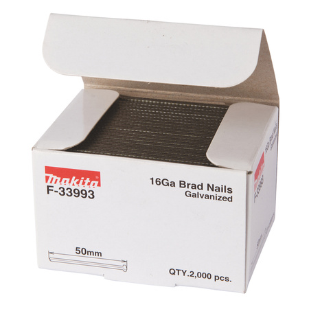 Gwoździe szpilki 16GA 50mm do gwoździarki DBN600 2000szt. Makita F-33993