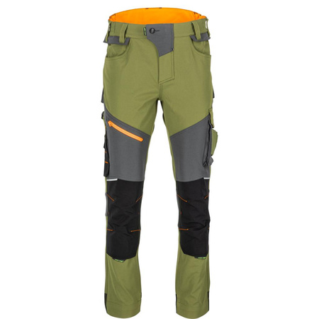 Spodnie robocze do pasa Stretch Lahti Pro zielone, rozmiar 2XL