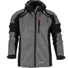 Kurtka z kapturem SoftShell odblaskowa Lahti Pro szaro-czarna, rozmiar S