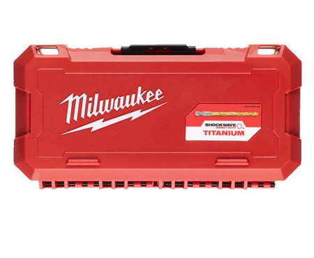 Zestaw wierteł udarowych do metalu 19 szt Shockwave HSS-G Tin Red Hex, 2 - 10 mm Milwaukee 4932493866