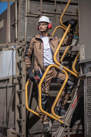 Spodnie robocze do pasa Lahti Pro brązowe, rozmiar S