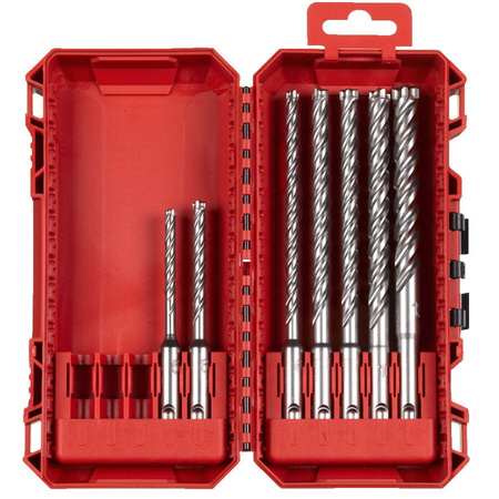 Zestaw wierteł do betonu 7szt. SDS-Plus 4-ostrz Milwaukee 4932500060