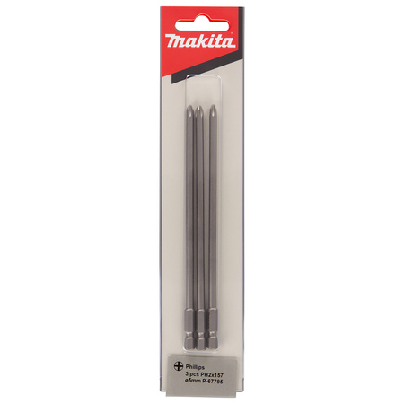 Końcówka wkrętakowa 3 szt. 157 mm PH2 Makita P-67795