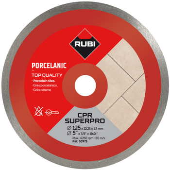 Tarcza diamentowa Rubi CPR 125 Superpro do gresu porcelanowego