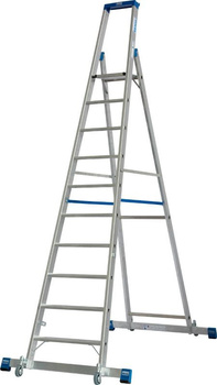 Drabina wolnostojąca, jezdna ze stabilizatorami KRAUSE Stabilo 4,35m 1x10