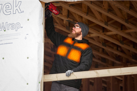 Kurtka podgrzewana pikowana czarna z kapturem HEXON M12 HPJBL3-0 Milwaukee rozm. XL (4932493840)