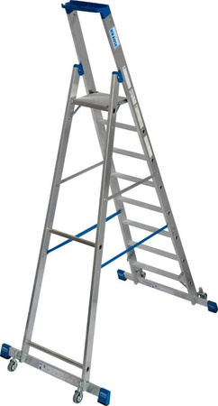 Drabina wolnostojąca, jezdna ze stabilizatorami KRAUSE Stabilo 3,90m 1x8