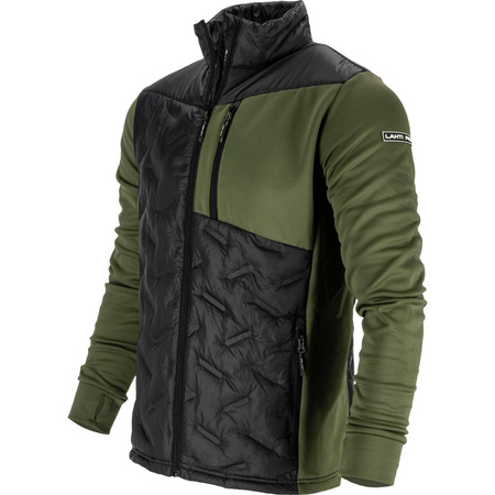 Bluza ocieplana pikowana Lahti Pro zielono-czarna, rozmiar S