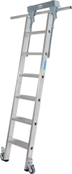 Drabina regałowa do przesuwania na prowadnicy o przekroju okrągłym KRAUSE Stabilo 2,70m 1x6 1,70 m