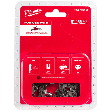 Łańcuch od pilarki 203x1.1 do M18 FHS20 Milwaukee 4932480176