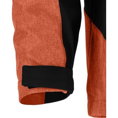 Kurtka Soft-shell z kapturem L4094906 Lahti Pro ceglasto-czarna, rozmiar 3XL