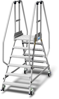 Podest jezdny, z dwustronnym wejściem, powiększoną listwą przypodłogową i wydłużonymi barierkami KRAUSE Stabilo 2x6 3,45m