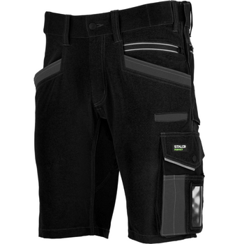 Spodenki robocze Stalco Stretch Line czarne, rozmiar 2XL
