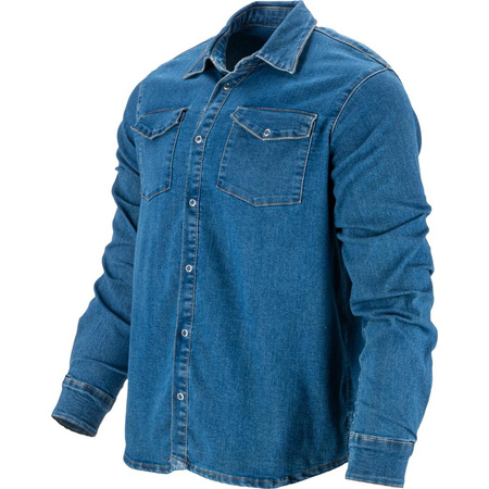 Koszula jeansowa Lahti Pro niebieska, rozmiar 2XL
