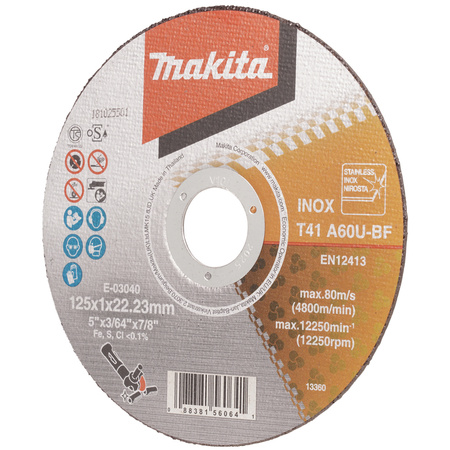 Tarcza tnąca 125x1.0x22.23mm Makita E-03040