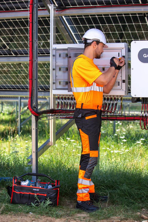 Trzewiki robocze nubukowe czarno - pomarańczowe 45