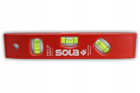 Poziomica plastikowa z magnesem SOLA PTM 5 01430601